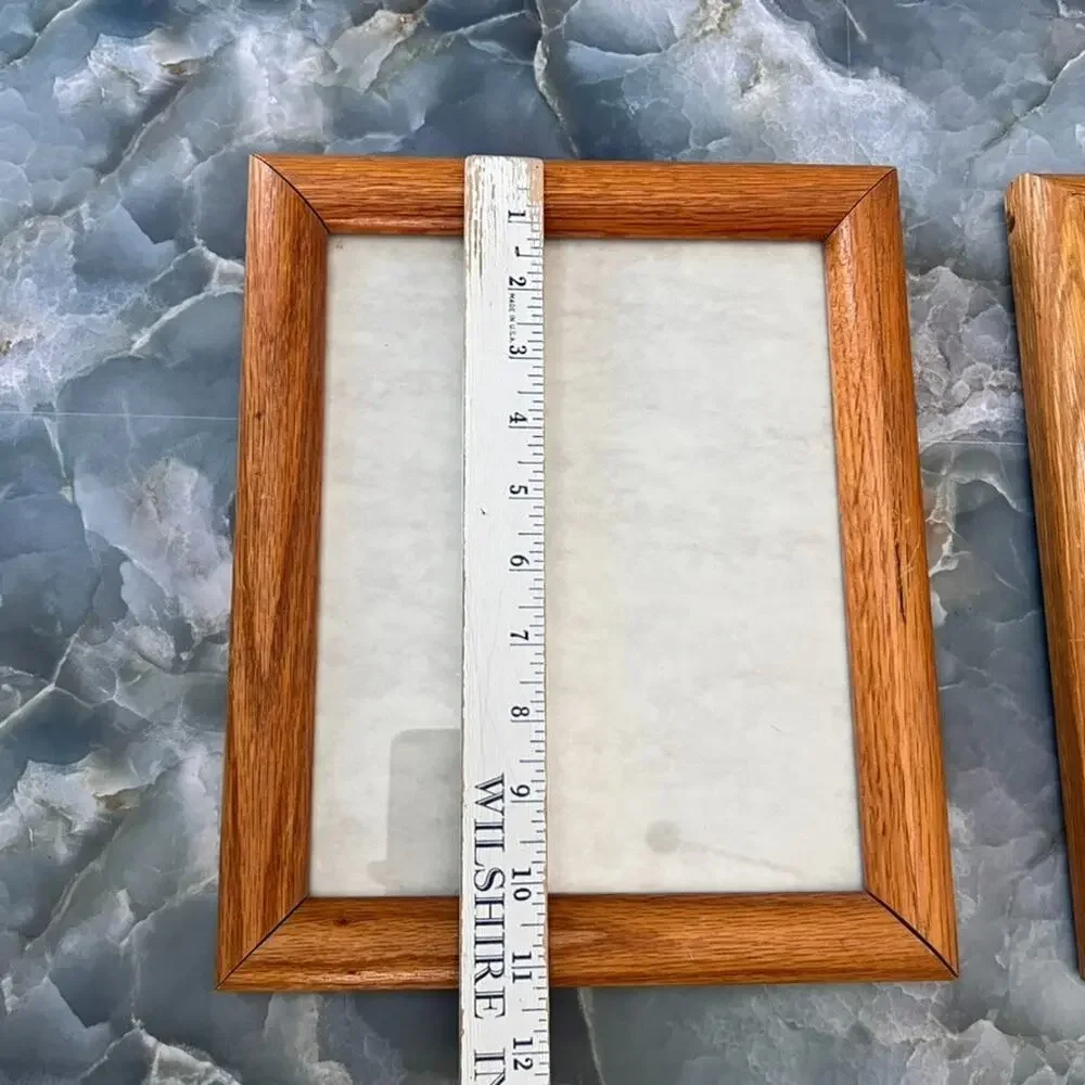 Vintage Solid Oak Picture Frames 11 x 9
